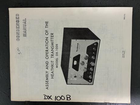 DX-100B manual - condensed